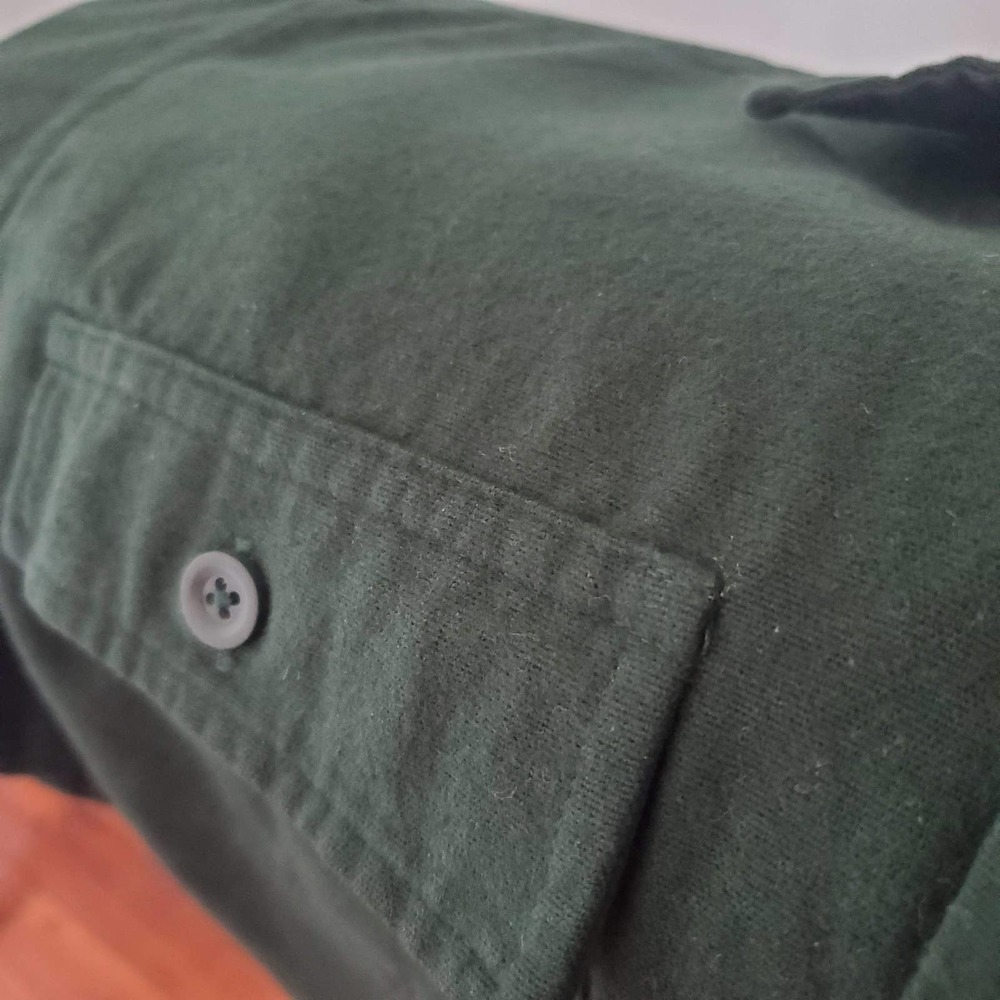 L.L. Bean Green Flannel Size XL - Picture 5 of 5
